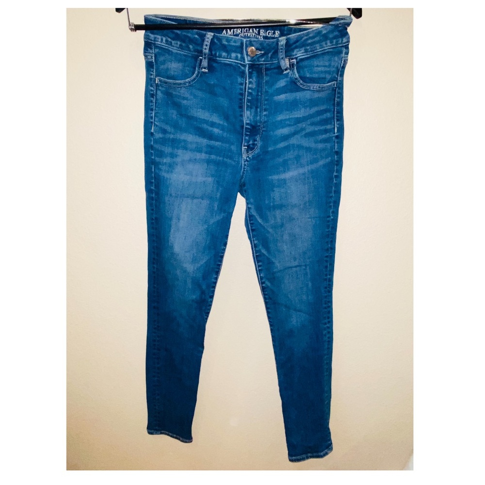 American Eagle highest rise stretch jeans